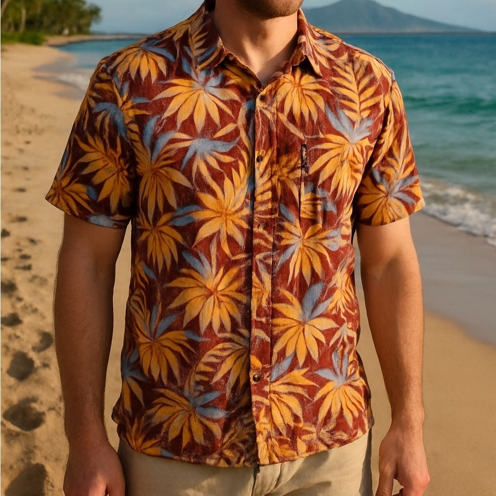 Men’s Vintage Hilo Hattie Collared Short Sleeve Hawaiian Shirt Size 2XL Casual